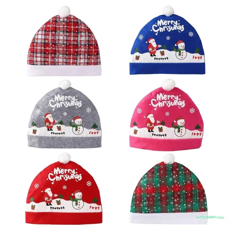 Festival Santa Hat with Charm Multipurpose Christmas Costumes Addition