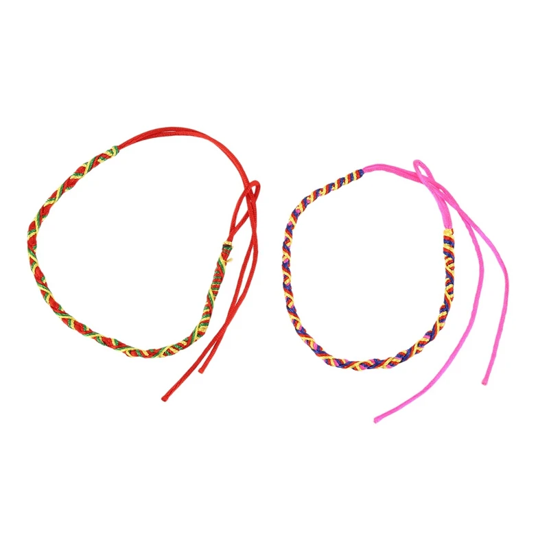 45Pcs Bracelets Brazilian Wire Braid Handmade Ethnic Multicolored 4