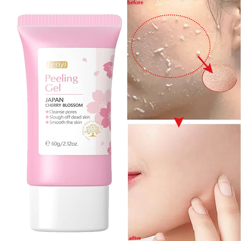 

60g Face Exfoliating Gel Deep Cleaning Pores Gentle Exfoliate Oil Control Whitening Moisturizing Smooth Soften Skin Facial Scrub