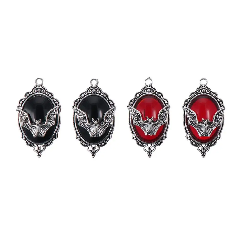 Black, red Bat Charms Pendant for Jewelry Making Alloy Flying Bat Charms Flying Gothic Pendants Jewelry Accessories