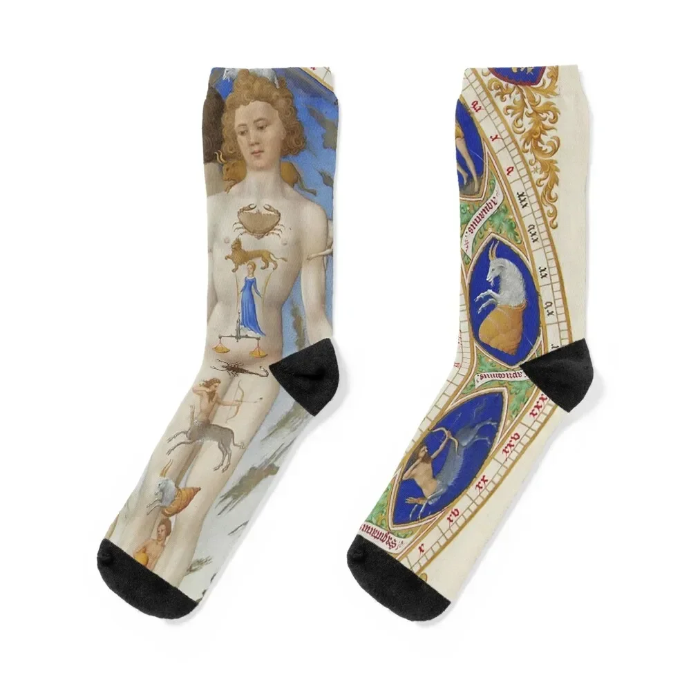 

Très Riches Heures du Berry - Frères de Limbourg Socks Wholesale Stockings Socks For Men Women's