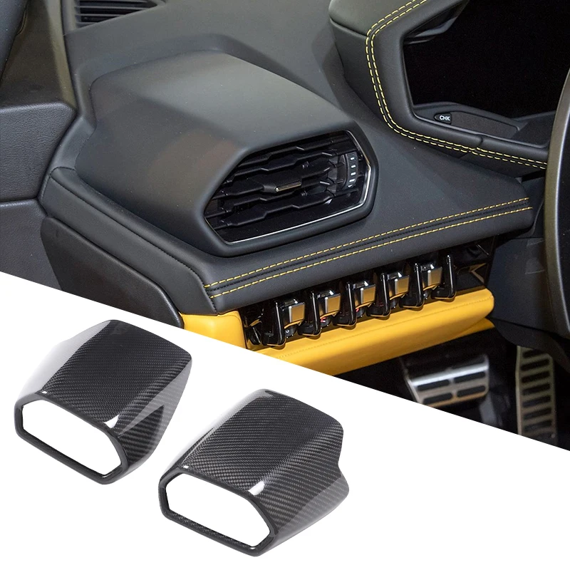 

Для Lamborghini Hurricane 580 2014-2021 настоящее углеродное волокно, центральное управление, воздуховыпускное отверстие, декоративная рамка, аксессуары для салона автомобиля