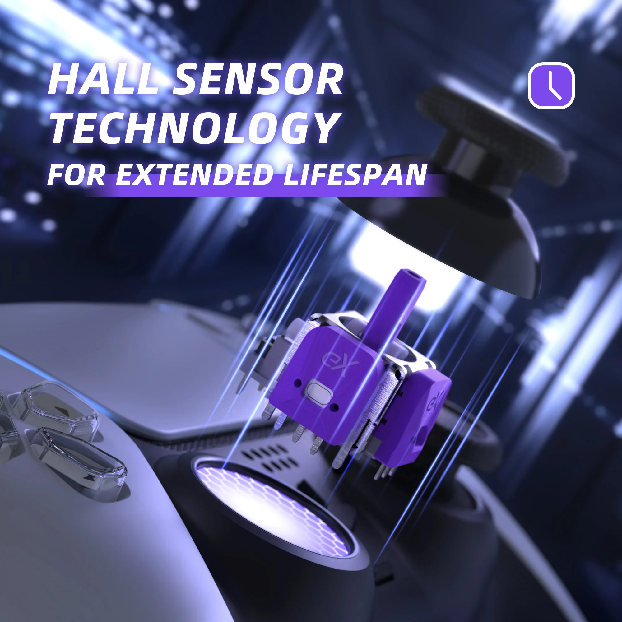 Zestaw joysticków eXtremeRate Hall Effect do kontrolera PS5, akcesoria do naprawy analogowych gałek 3D z czujnikiem i płytą kalibracyjną — zdjęcie produktu 5