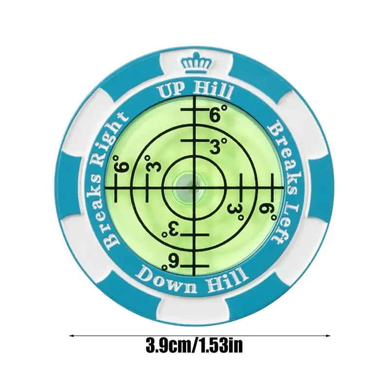 متأكد حفرة-متعدد الوظائف للجولف قارئ أخضر ، مقياس واضح ، حساس ، حجم الجيب ، مساعدات القراءة ، مشبك قبعة ، دقيق ، واضح