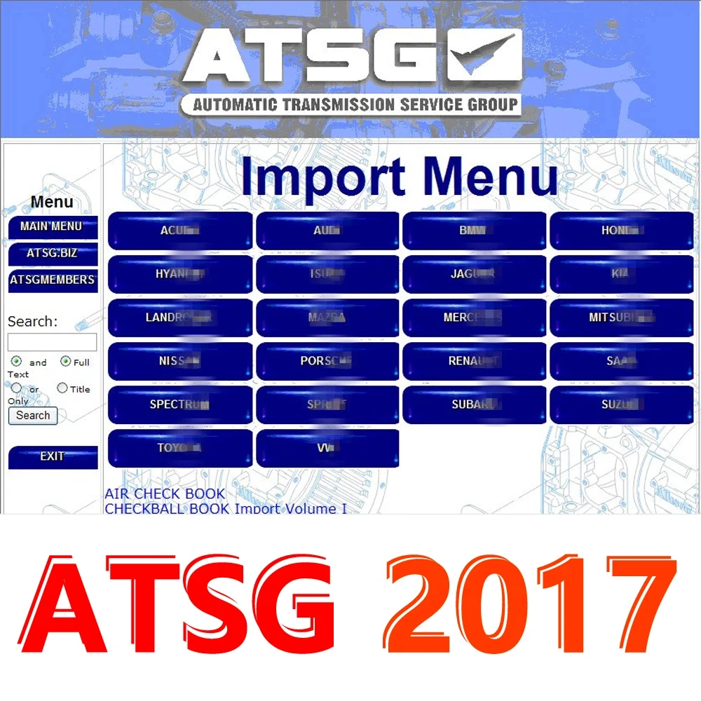 New Automotive Diagnostic Tool ATSG 2017 Automatic Transmissions Service Group Software Repair Manual for Unit Failure Detection