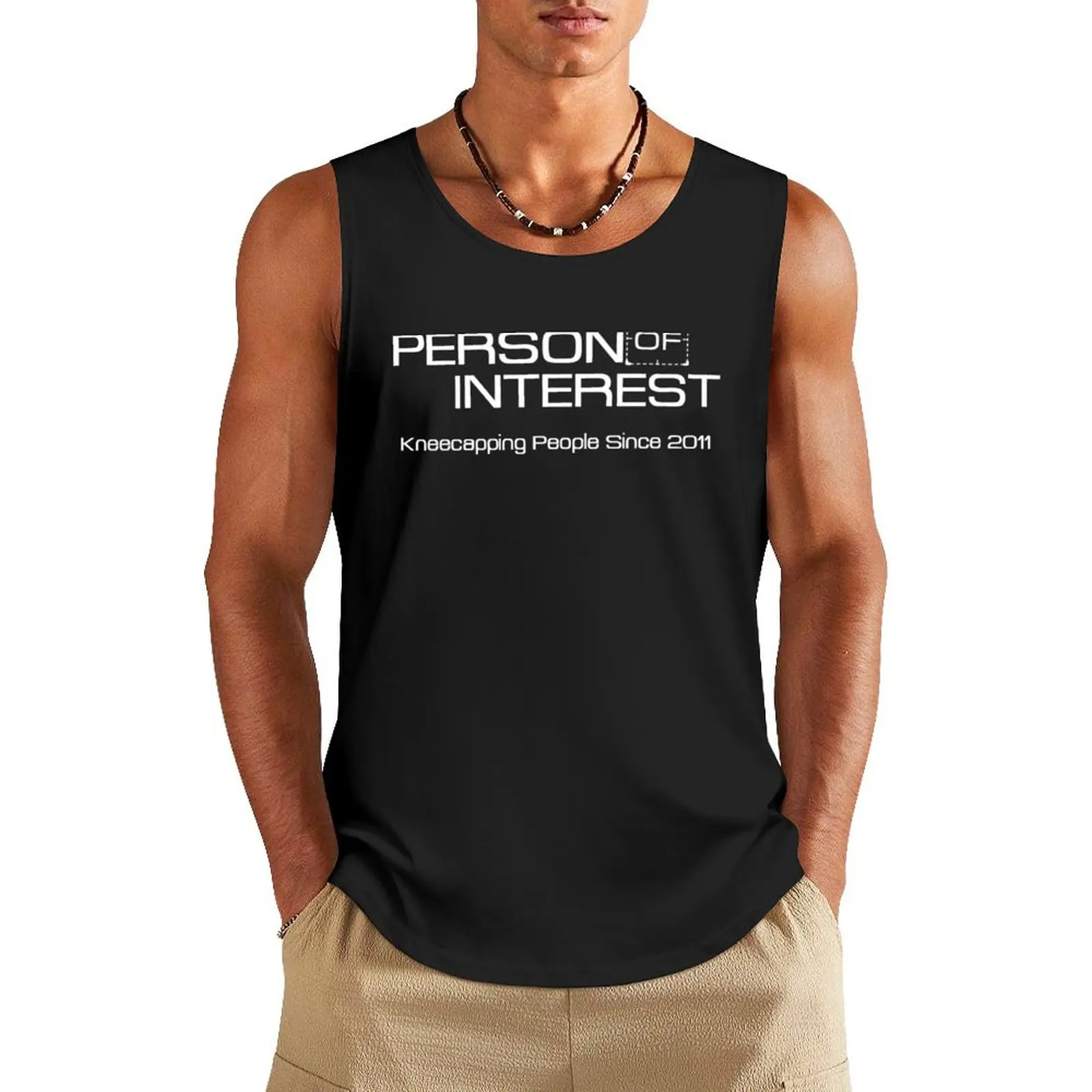 Person of Interest Kneecapping people since 2011 Shirt Tank Top Top summer t-shirt gym man