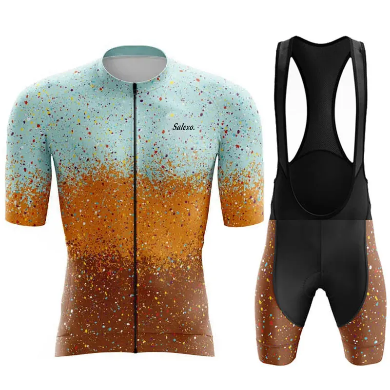 Men's Cycling Jersey Set Summer Star Point Short Sleeve Cycling Clothing Mtb Bike Uniforme Maillot Bicycle Ropa Ciclismo Hombre - Image 2