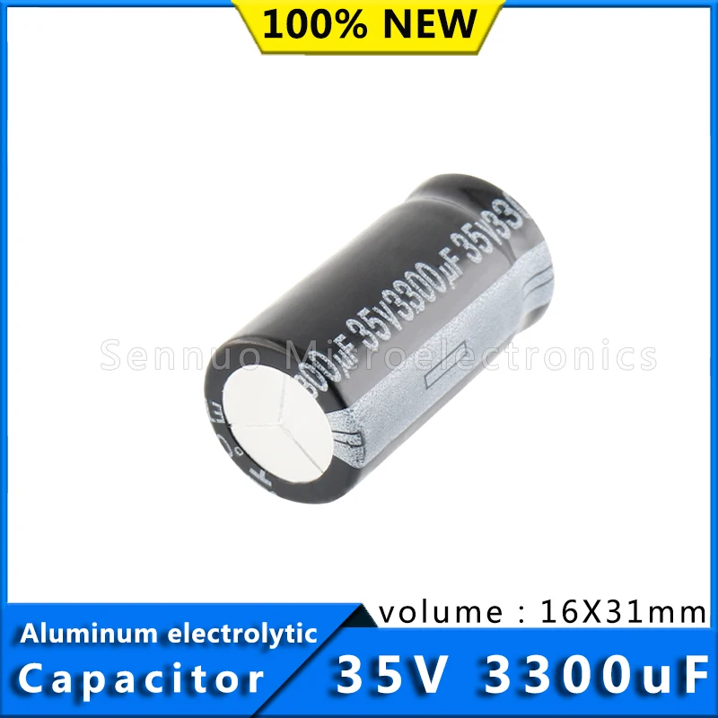 5pcs 35V 3300UF 16*31 Low ESR Aluminum Electrolytic Capacitors 3300uf 35V High Frequency Low Resistance Electrolytic Capacitors