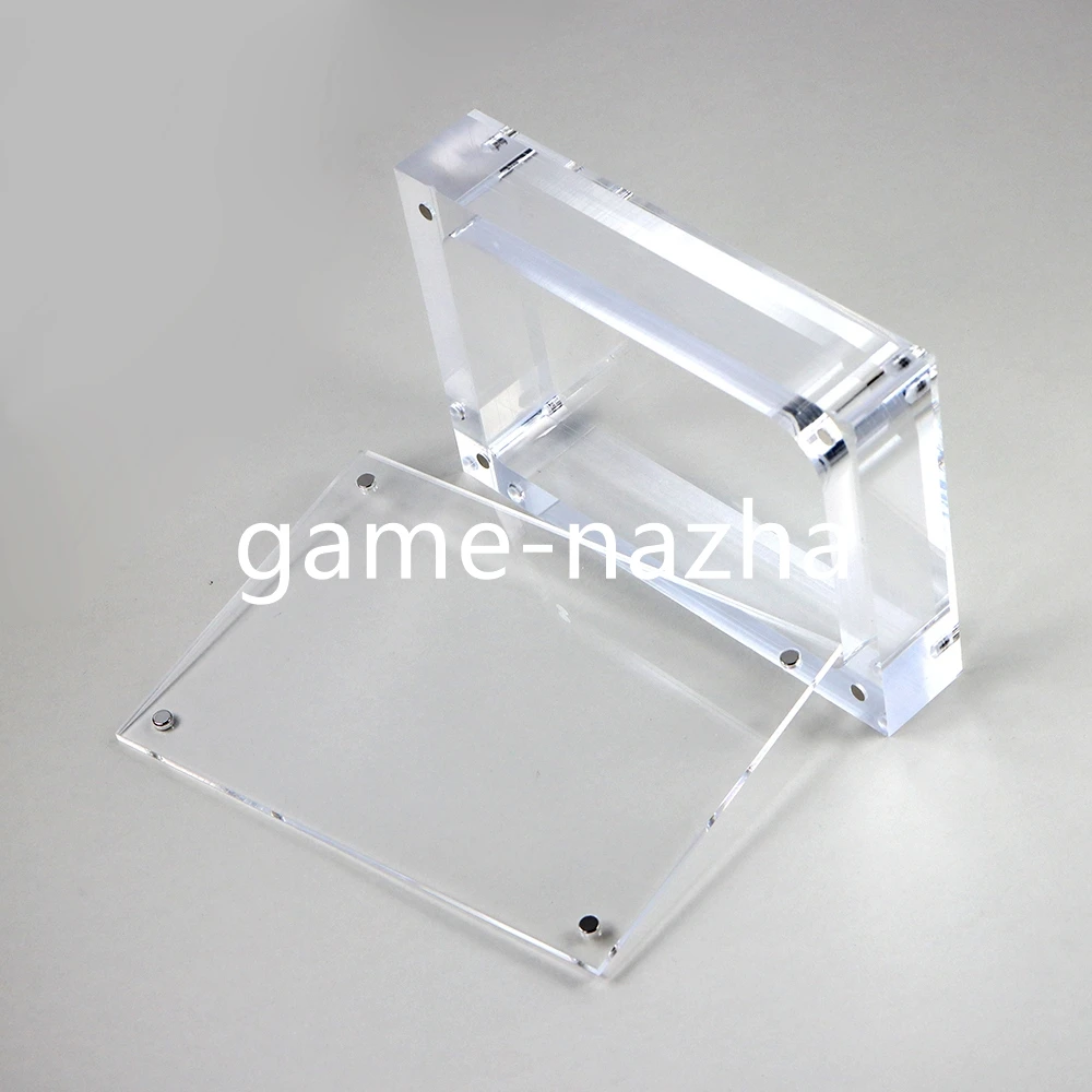 

3 шт., прозрачный акриловый чехол для игровой карты, магнитная крышка, чехол для дисплея, коробка для хранения для Gamebay GBP GBA SP