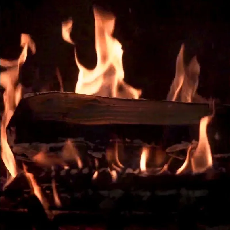 E-Smart Länge 660 mm Smart Real Cozy Fire Illusion Schillernder holzverbrennender intelligenter elektrischer Kamin