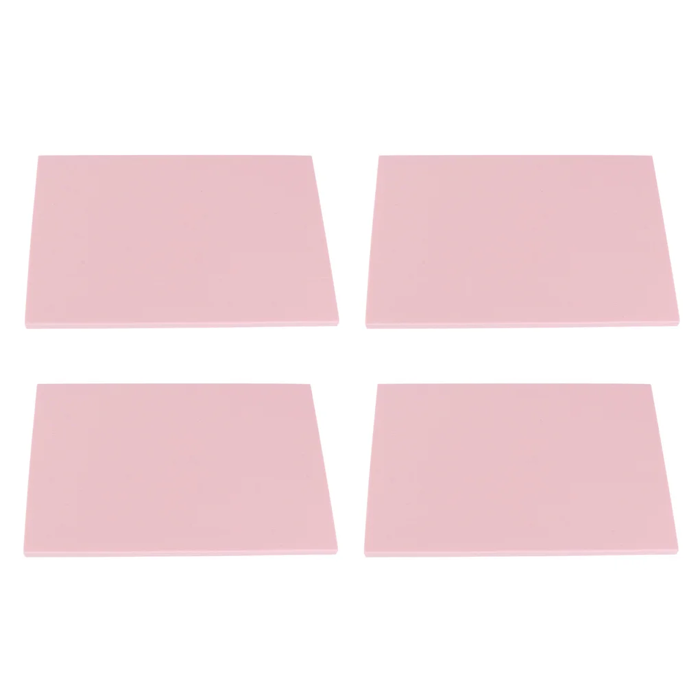 

4Pcs Rubber Stamp Making Blocks High Quality Tpr DIY Carving Supplies Smooth Rounded Edges for Scrapbooking Greeting Cards
