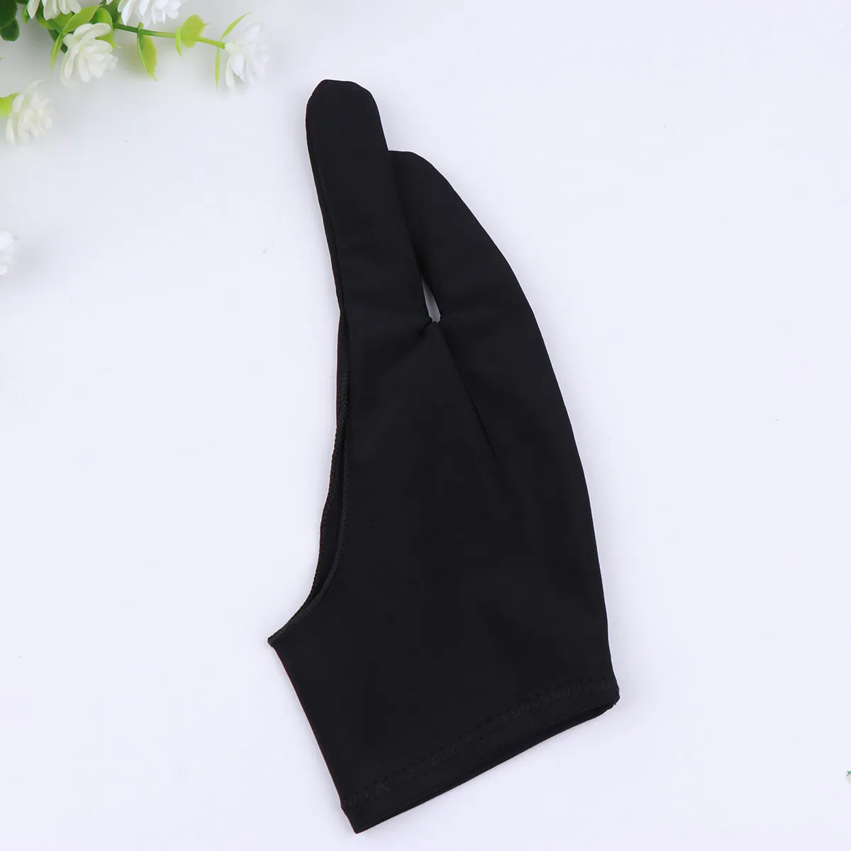 

2 шт. перчатки для рисования с защитой от загрязнений, из спандекса, износостойкие, тонкие, дышащие, для скетчинга, рисования на планшете, для художников, с изгибом для двух пальцев