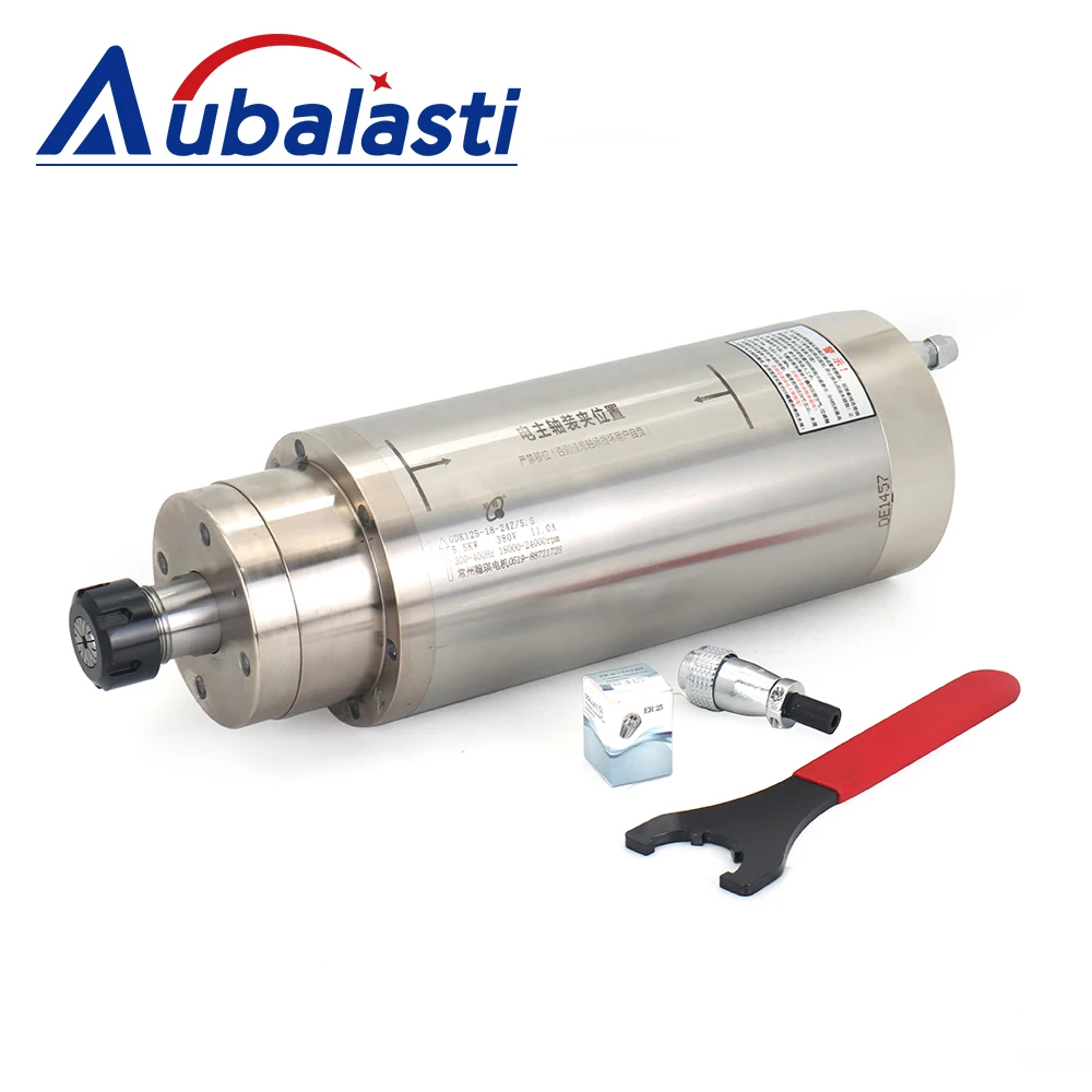 CNC Water Cooling Spindle Metal Milling 5.5kw Water Cooled Spindle Motor 220V 380V ER25 for CNC Router Metal Milling tools