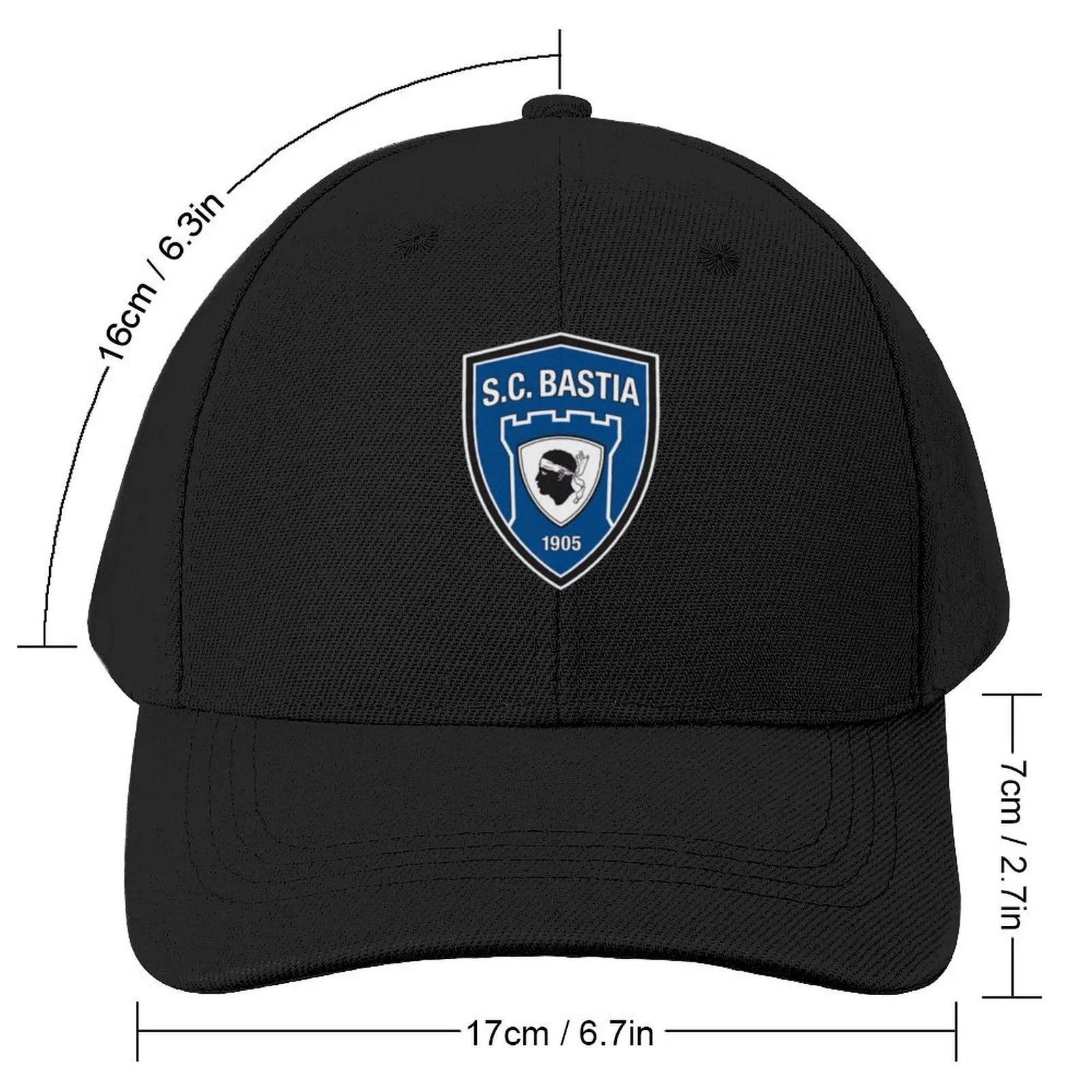 Sporting Club Bastiais Baseball Cap Military Cap Man Anime Mens Women's