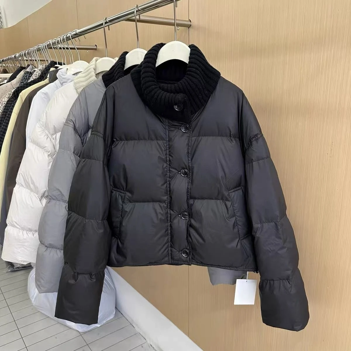 

Casual Versatile Outerwear Korean Style Stand Collar Short Cotton Jacket Women Winter Fashion Bread Coat Trendy Parkas