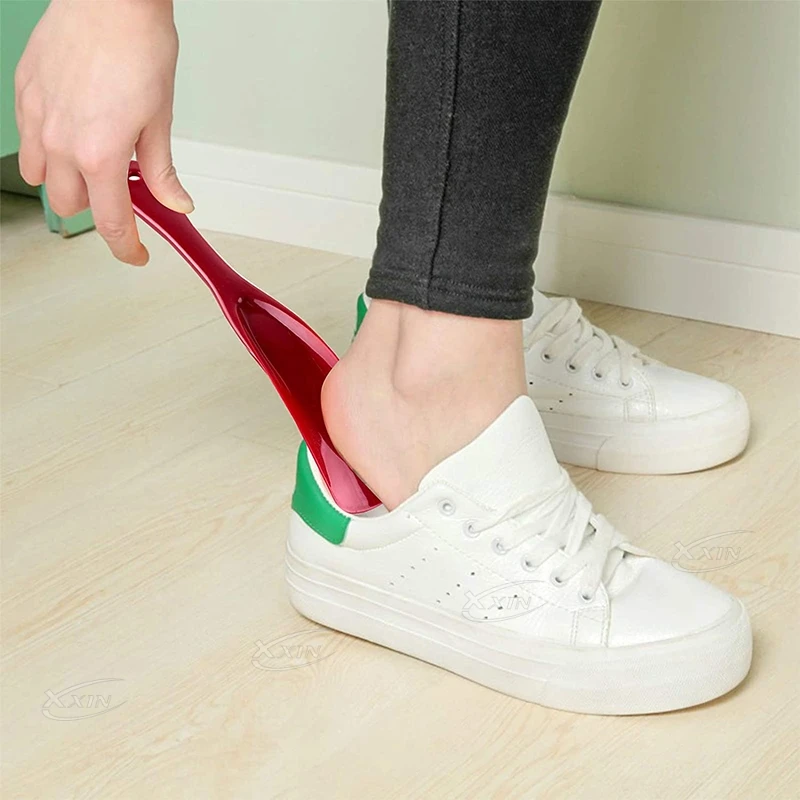 【Xxin】19cm Professional Shoe Lifter Shoe Horns Plastic Shoe Horn Spoon Shape Shoehorn