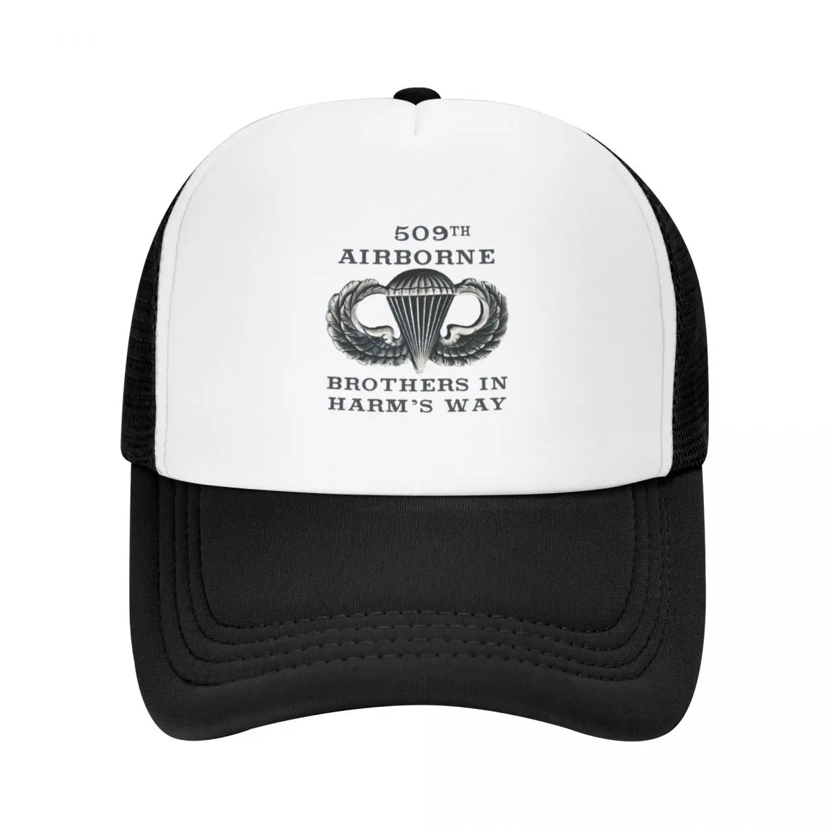 Jump Wings - 509th Airborne - Brothers in Harm's Way Baseball Cap black Snapback Cap Hats Man Women's