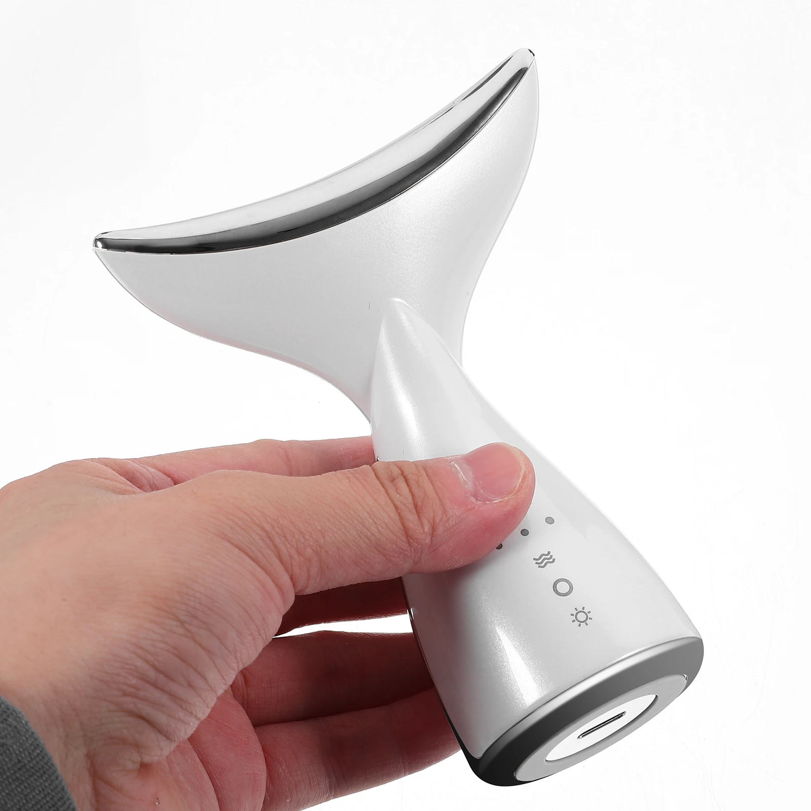 

Neck Massager Black Neck Care Machine Wrinkle Removal Device Beauty Instrument Anti Aging Portable Design Tighten Lift