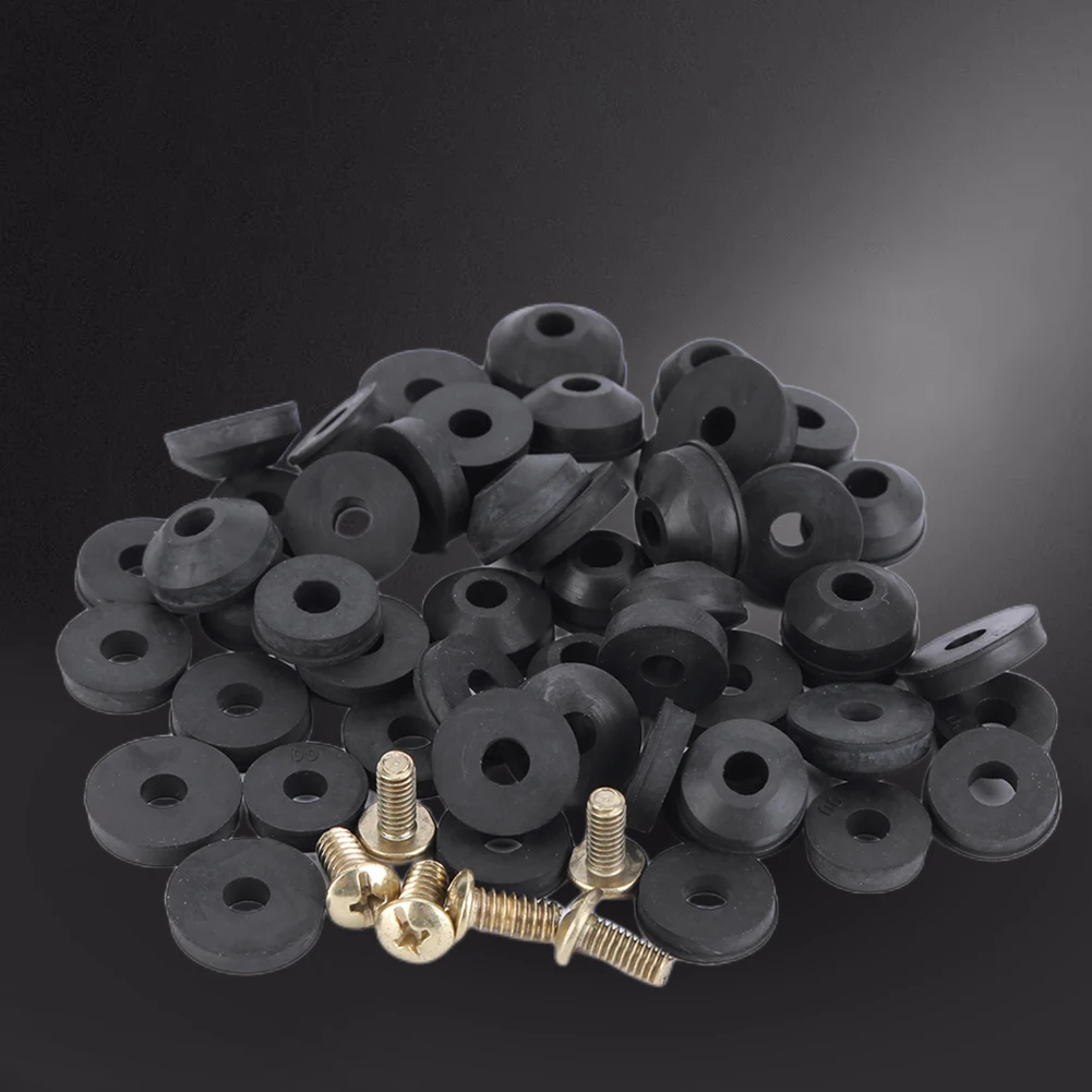

58 Pcs Faucets Worn Washer Replacement Set Flat and Beveled Faucet Washers Replacement Kit for Kitchen Tap Or Bathroom Sink Leak