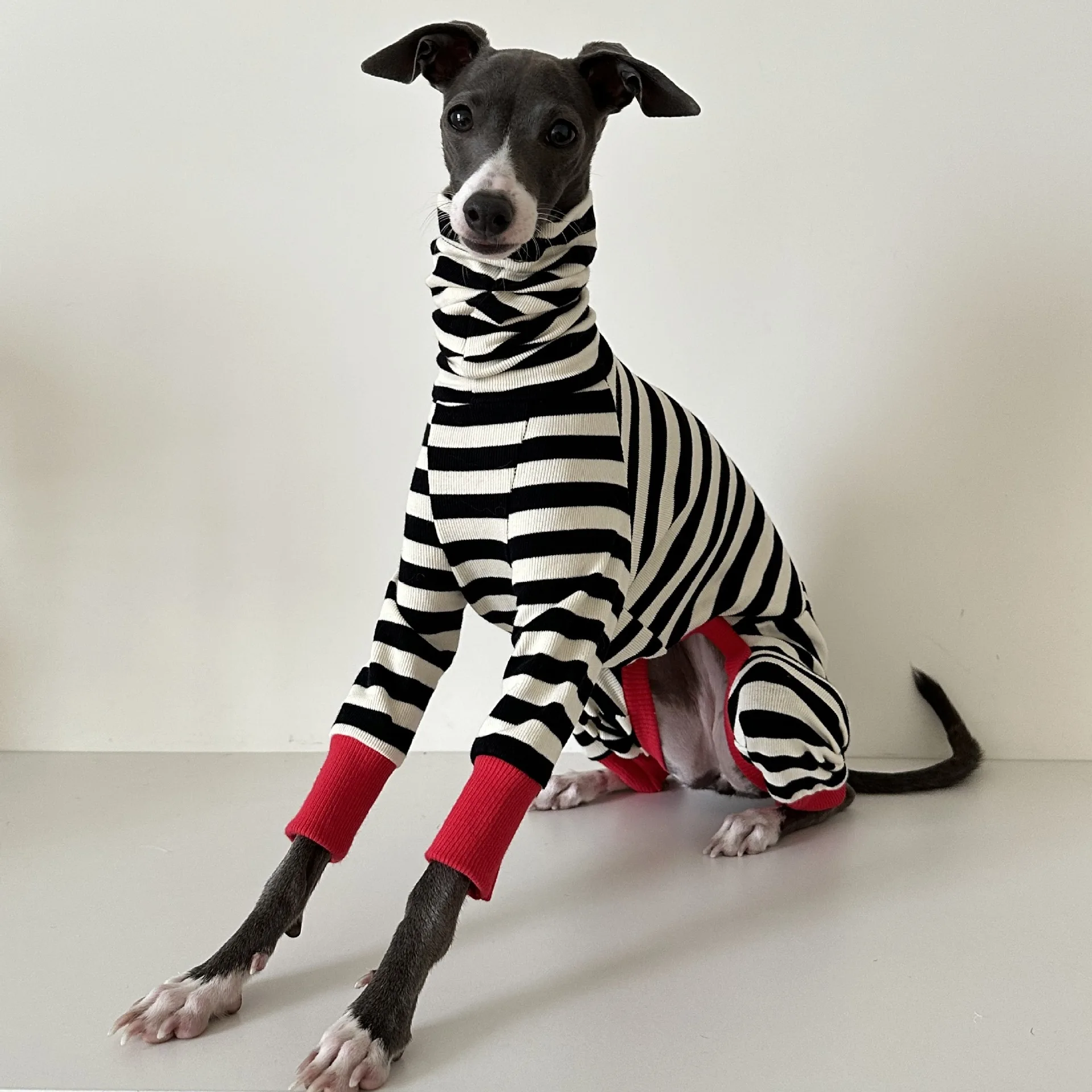 

Dog winter warm clothes, pure cotton pet four legged clothes, soft male and female universal Lingti Huibit fine dog clothes