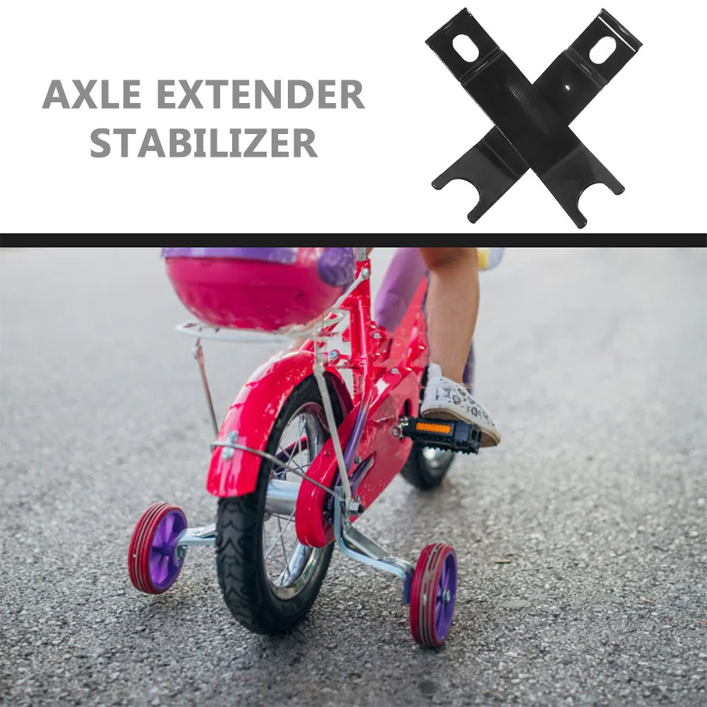 

2 Pairs Kids Bike Axle Extenders for 12 14 16 18 20 Inch Wheels Training Sturdy Metal Wear Resistant Accessories