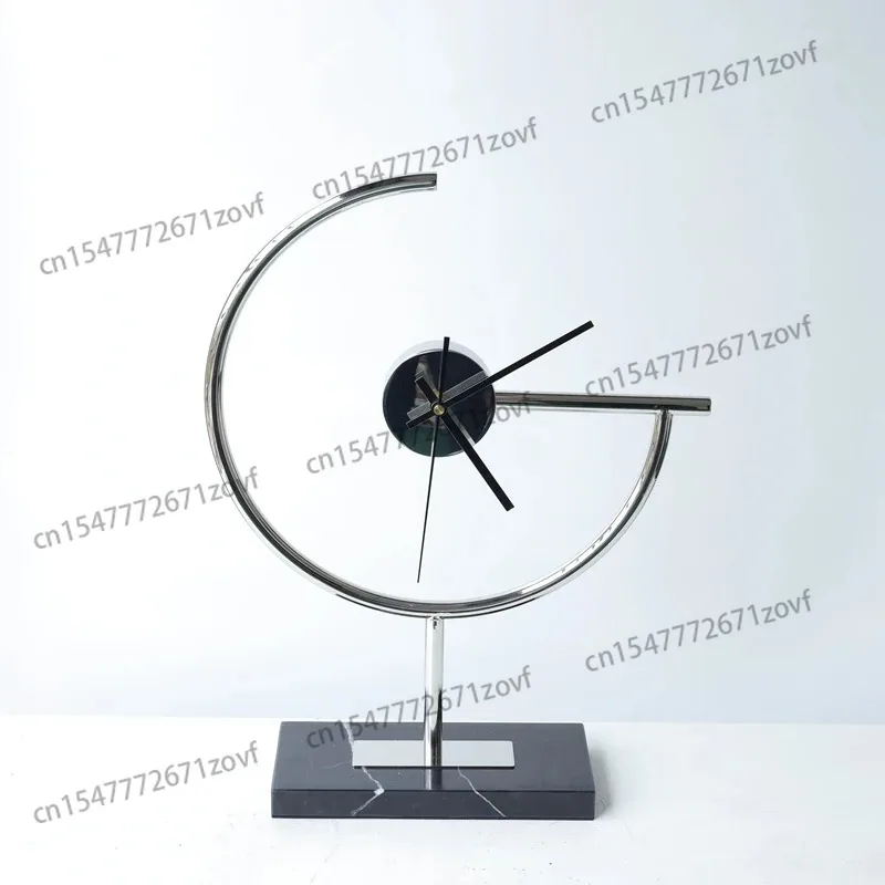 New Chinese Stainless Steel Marble Watch Accessories Hotel Living Room Coffee Table Display Creative Home Accessories