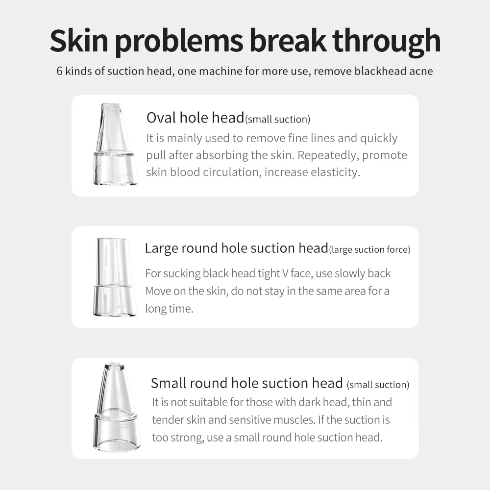 Electric Blackhead Remover Pore Vacuum Face Cleaner  Pimple  Black Head Removal USB Rechargeable Water Cycle Black Dot Remove