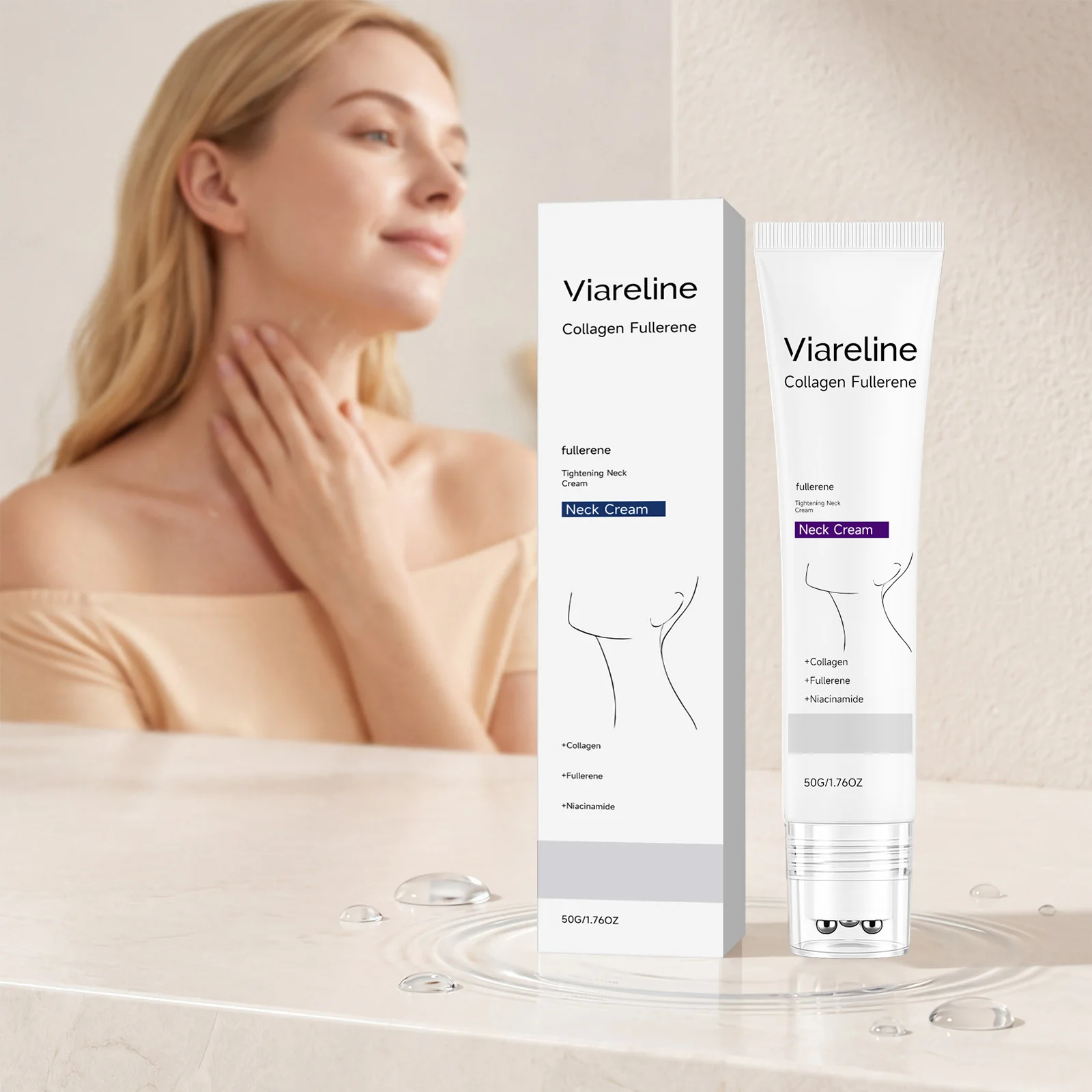 Collagen Moisturizing Neck Cream Softens Neck Skin, Keeps It Hydrated and Smooth, Daily Care