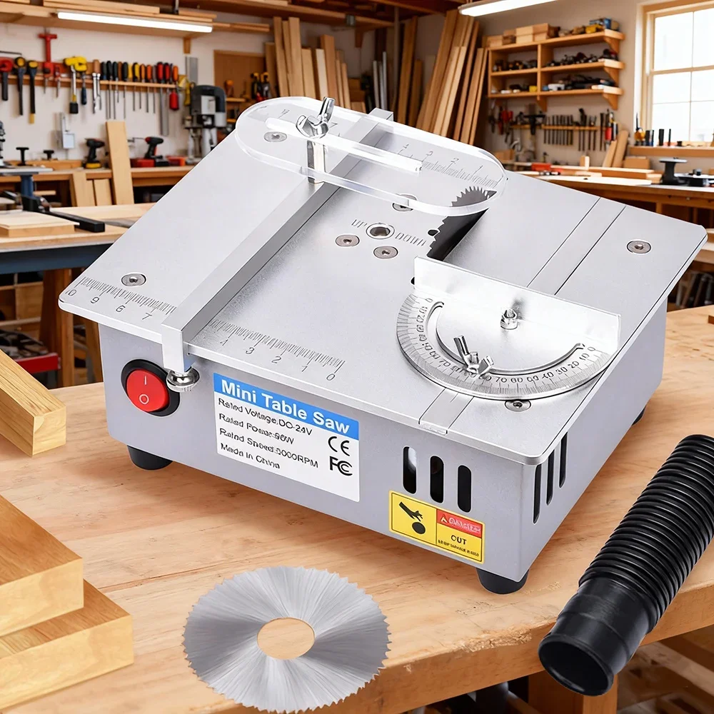 Compact Mini Table Saw for Model Making And Crafts DIY Benchtop Saw Desktop Cutting Tool Electric Bench Saw for Hobbyists