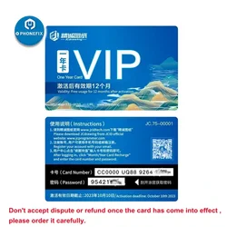 Diagrama de dibujo de tarjeta VIP de un año JC JCID, llave electrónica inteligente en línea, circuito, mapa de bits esquemático para iPhone, iPad, herramienta de reparación de Android