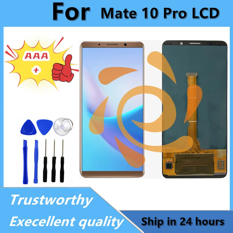 Tested OLED TFT For HUAWEI Mate 10 Pro For OLED HUWEI BLA-L29 L09 AL00 LCD Display Touch Screen Digitizer Assembly Replacement