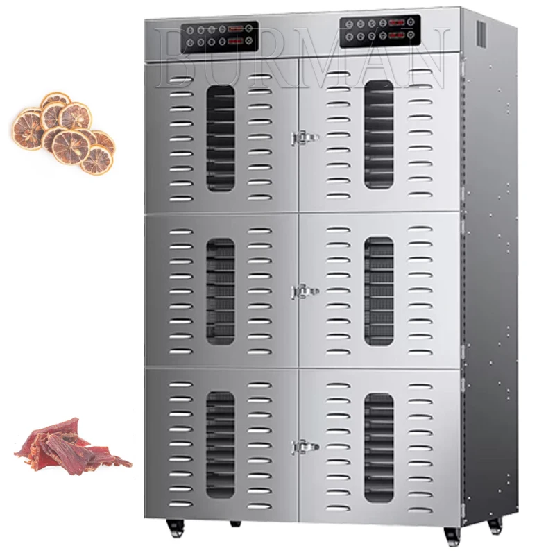 

Commercial Smart Touch 90 Layer Capacity Visual Door Dehydrator Food Dehydration Dryer Dried Fruit Machine Household