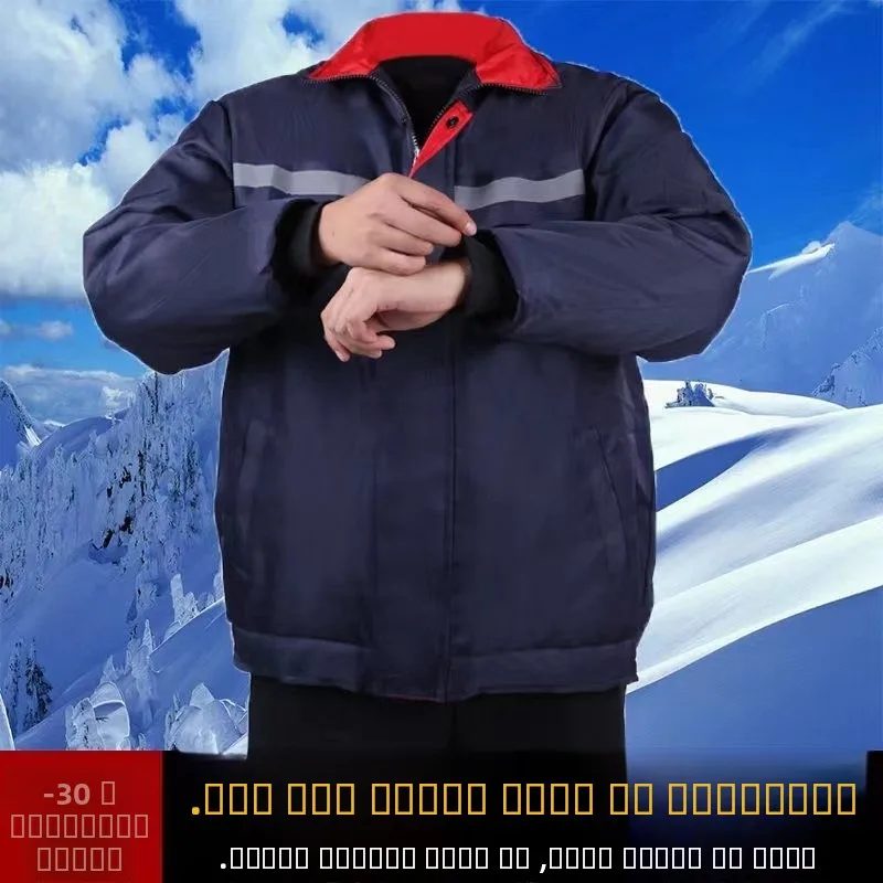 

Мужская хлопковая куртка Thiened, зимняя спецодежда, изоляция для ремонта автомобилей, длинный рукав, повседневная застежка на одной пуговице