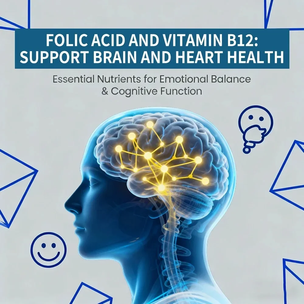 L-Methylfolate Capsules - Strength Active Methyl Folate, Balanced Mood, Support Brain & Heart Health, Non-GMO, Gluten Free