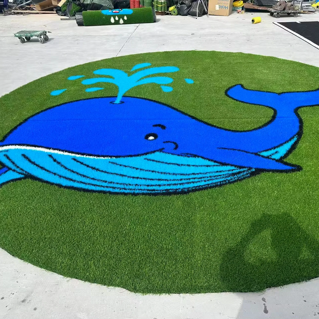 

GYM Turf Artificial Grass Roll Customized Synthetic PP/PE Sport And Fitness Flooring