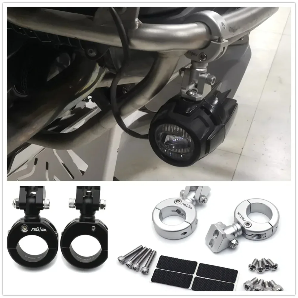 Монтажный кронштейн 28-32 мм для Honda Suzuki Kawasaki, бампер, модифицированная подставка для фар, поддержка прожектора, детали мотоцикла