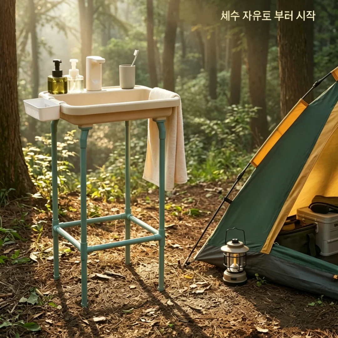 

Outdoor Camping Sink Portable Wash Basin Folding RV Water Tank Garden Kitchen Vegetable Washing Bowl Travel Wash Station Gear