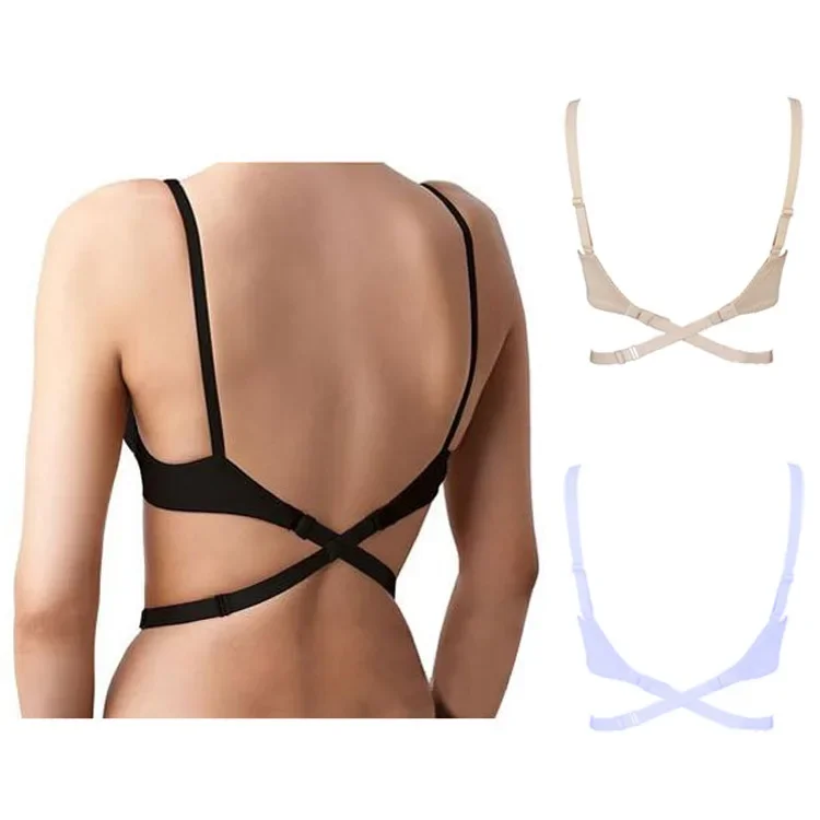 Low Back Converter Bra Extension Shoulder Strap Converter Accessories Extender Adjustable Bra For Wedding Dress With Open Back