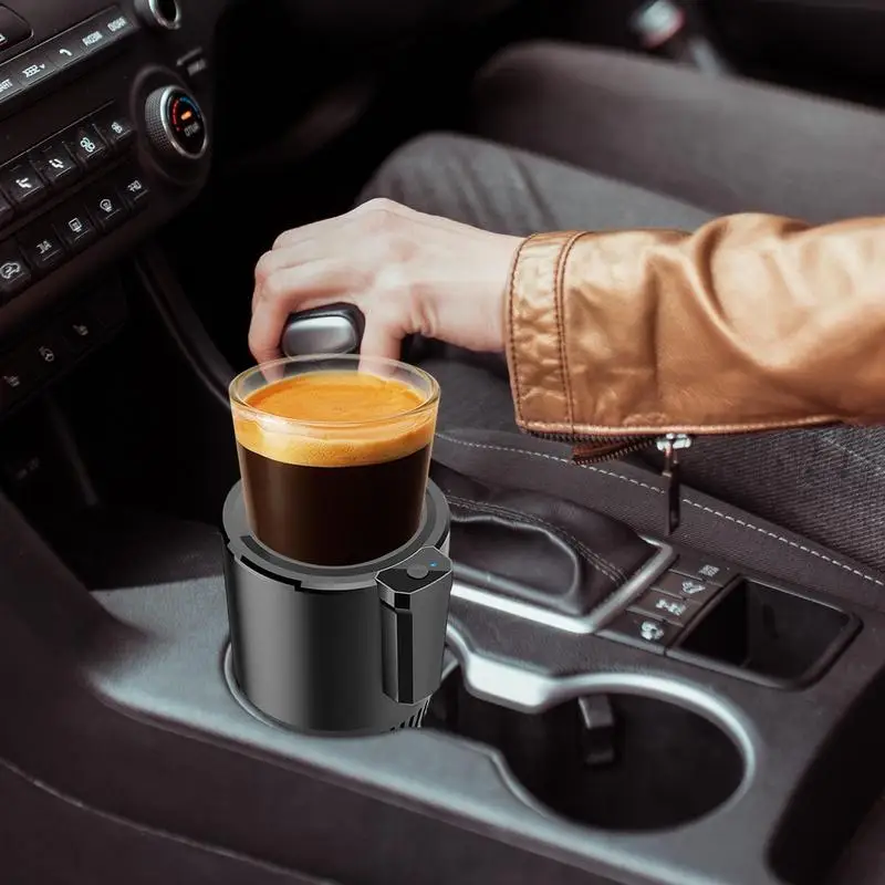 Drink Cooler For Car Rapid Cooling Smart Car Cup Mug Holder Coffee Warmer Mug Portable Car Cooling And Heating Cup Holder