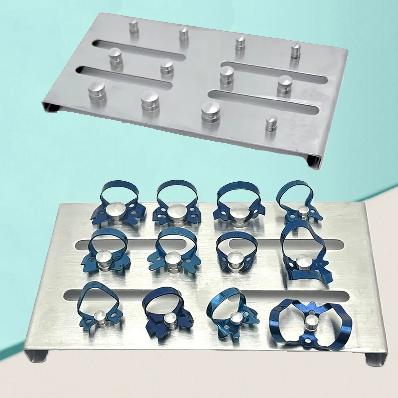 

Dental Rubber Dam Clamps Set Endodontic Restorative Clips for Dentist Orthodontic Equipment Durable & Precise