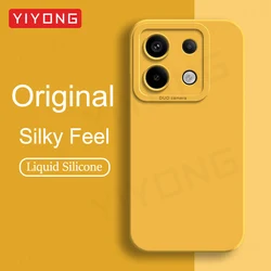For Redmi Note13 5G YIYONG Silky Soft Liquid Silicone Cover For Xiaomi Redmi Note 13 12 Pro Plus Xiomi Note12 Turbo Phone Case