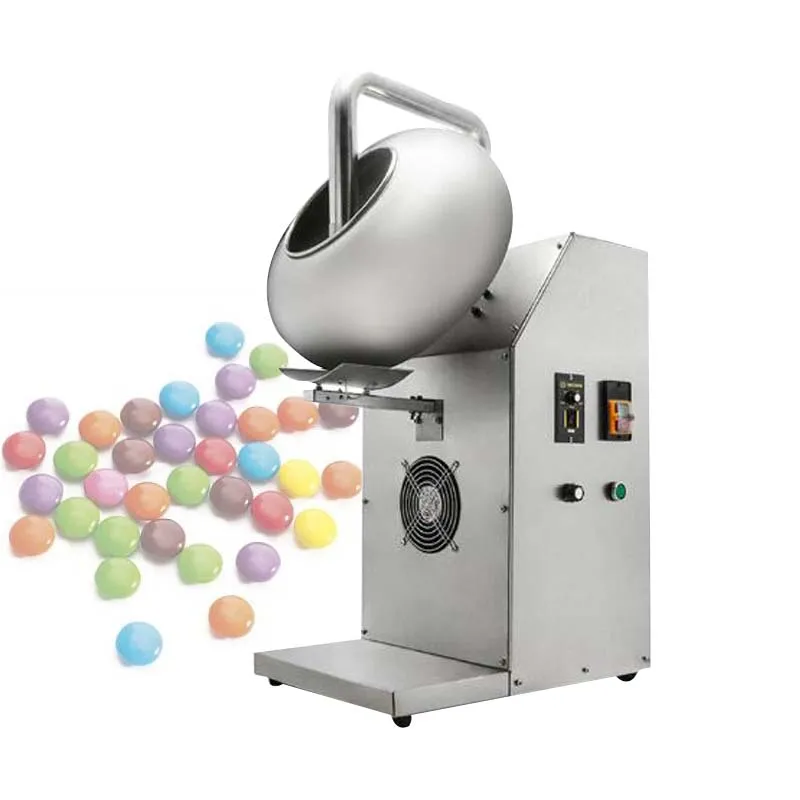Commercial Chocolate Sugar Coating Polishing Machine 220V 1400W Food Wrapping Chaff Rolling Drying Machines