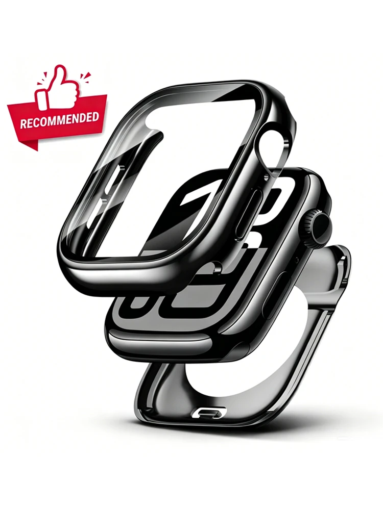 Case for Apple Watch Series 10 11 46mm 42mm Screen Protector 360 Full Waterproof Protective Hard PC Bumper Tempered Glass Cover