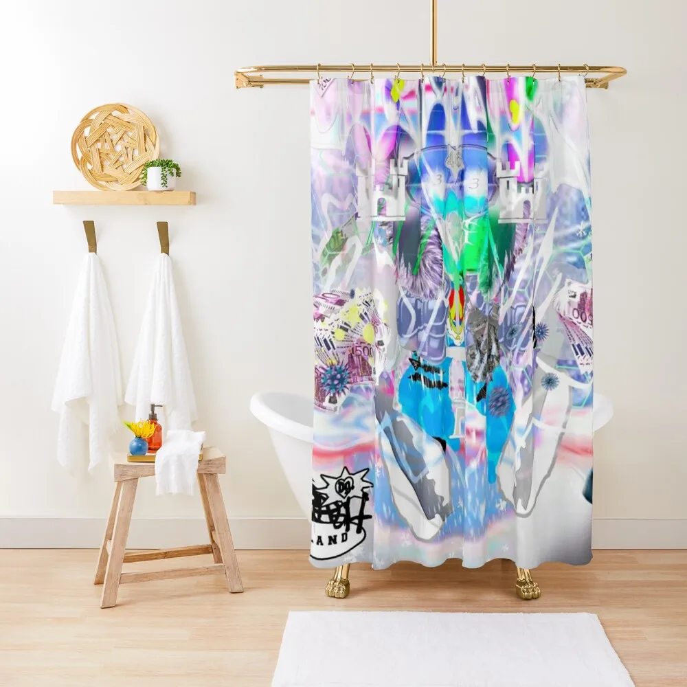 

ICEDANCER Bladee Shower Curtain Bathroom Box For Bathrooms Bathtub Set For Bathroom Curtain
