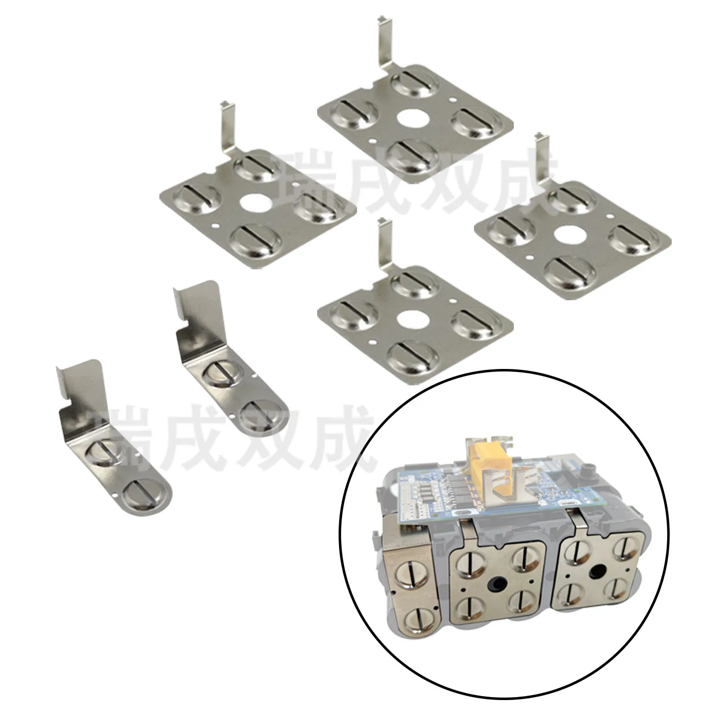 Power Tool Lithium Battery Pack Cell Assembly Welding Connector Nickel Plate Sheet Strip for Makita BL1830 18V 10 Core Batteries