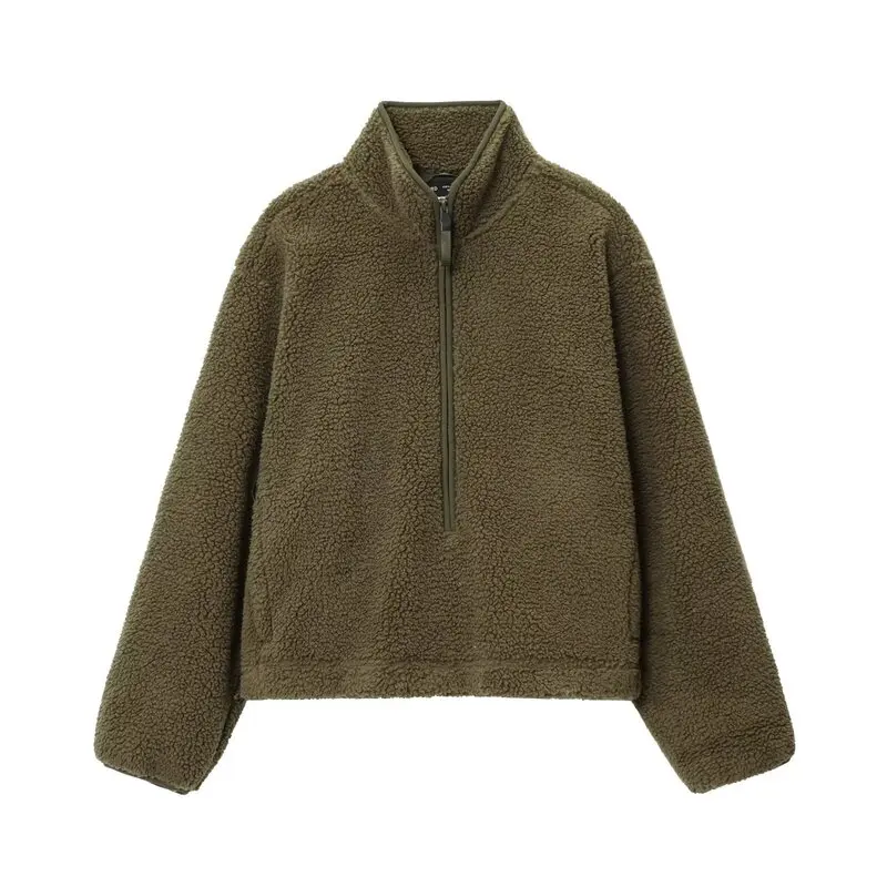 Fall 2025 Women's Loose Versatile Long Sve Fce Sports Top Coat Casual Comfortable Sli Outerwear Premium Quali