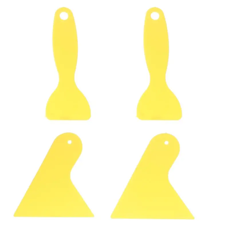 Yellow Plastic Scraper Spatula for Mobile Phone LCD Screen Glue Air Bubble Removal Sticker Installation Scraper DIY Tools