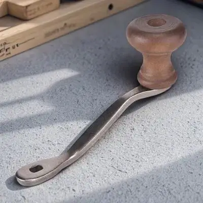 

Wooden Burr Coffee Mill Handheld Coffee Bean Grinder with Sculpted Steel Handle Smooth Grinding Action Great for Camping and