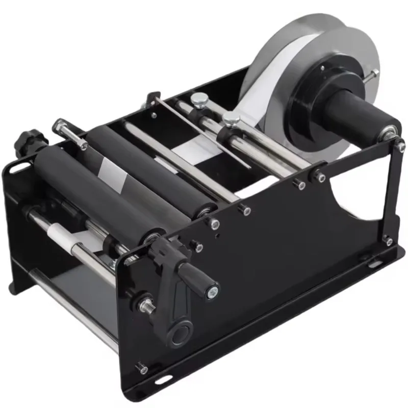 LK-SYTB10 Mesin Pelabelan Manual Mesin Pelabelan Stiker Perekat Botol Bulat Mesin Pelabelan yang Dioperasikan dengan Tangan Manual