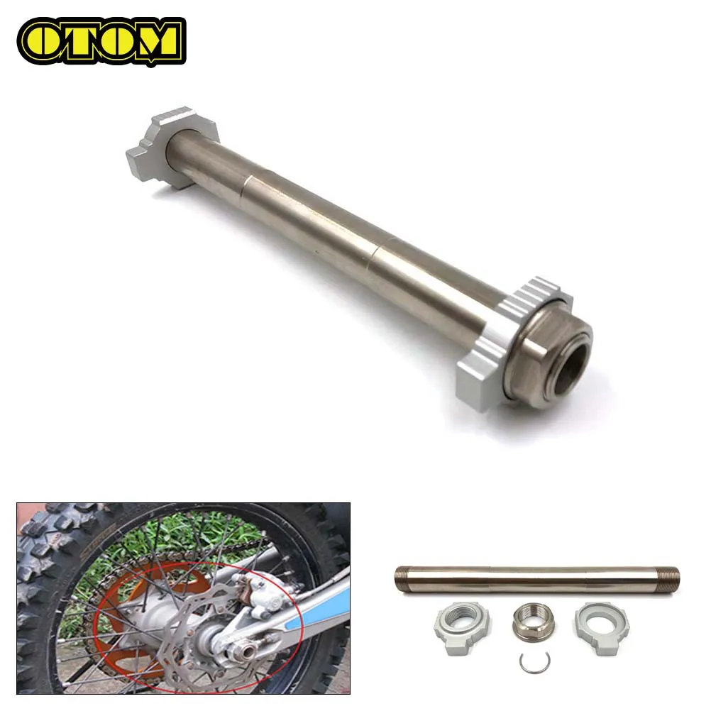 Motorcycle For KTM HUSQVARNA GASGAS Rear Axle With Axle Block Nut Wheel Hub Chain Shaft SXF250 XCF350 FC450 TC250 MC125 EX250F